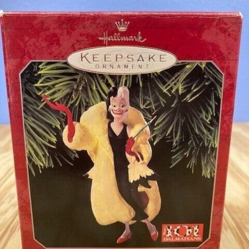 NEW Hallmark Keepsake Ornament 1998 Cruella de Vil #1 in Villains Series in Box